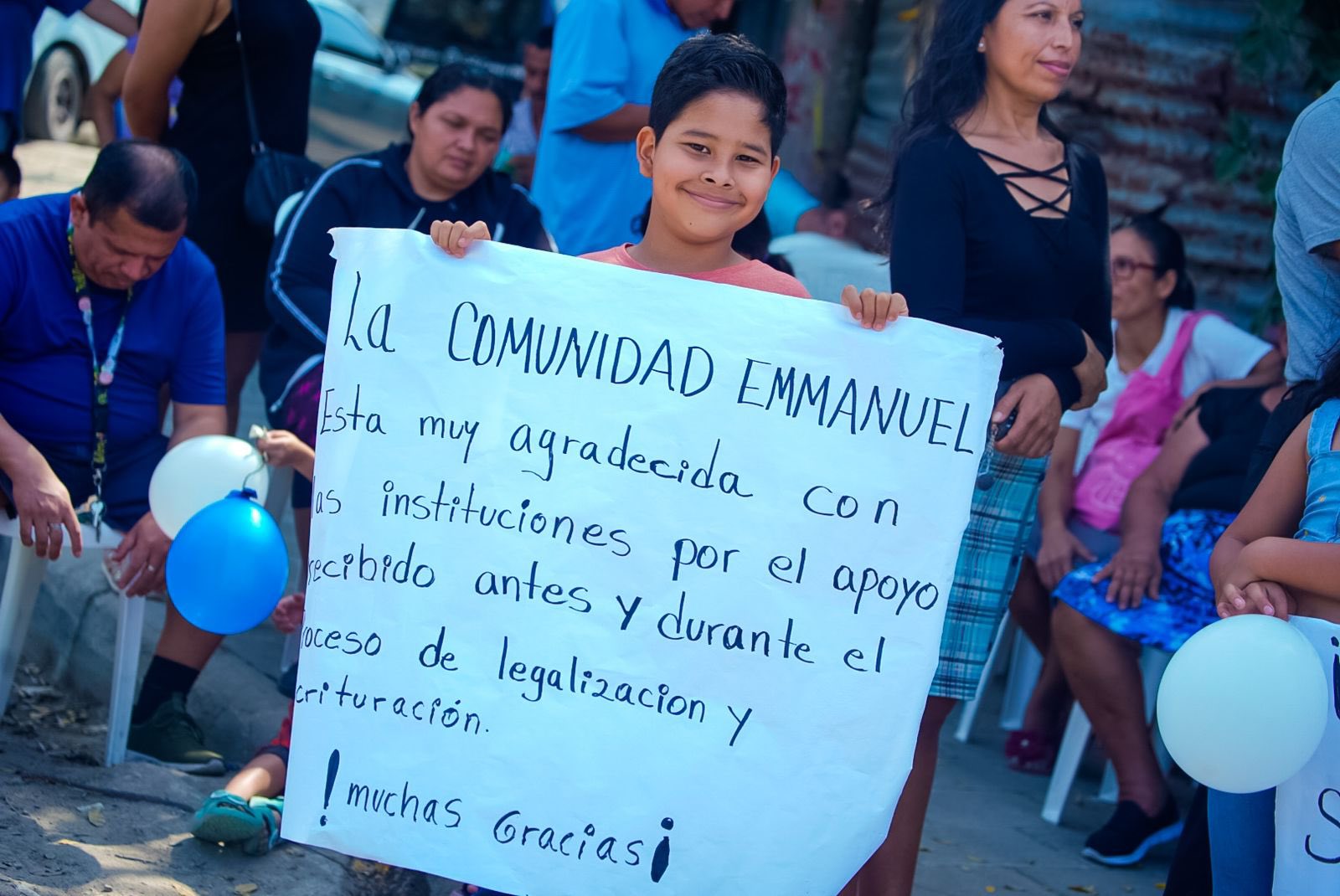 Familias de la comunidad Emanuel, en San Martín, son beneficiados con la legalización de la propiedad