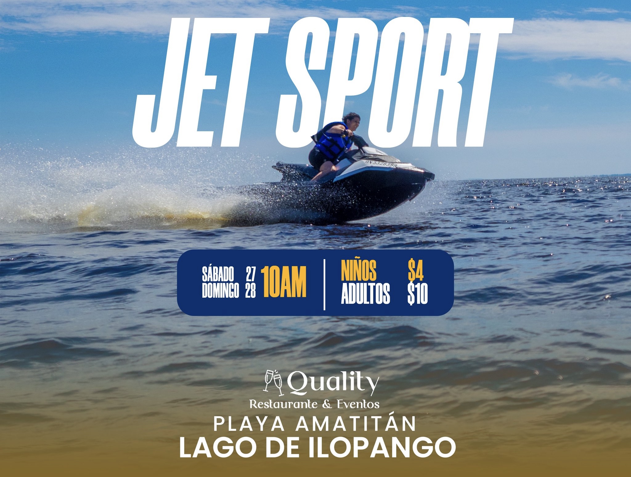 Ilopango se prepara para ser sede del evento de motos acuáticas “Lake Ilopango Water Jet Sports GP”